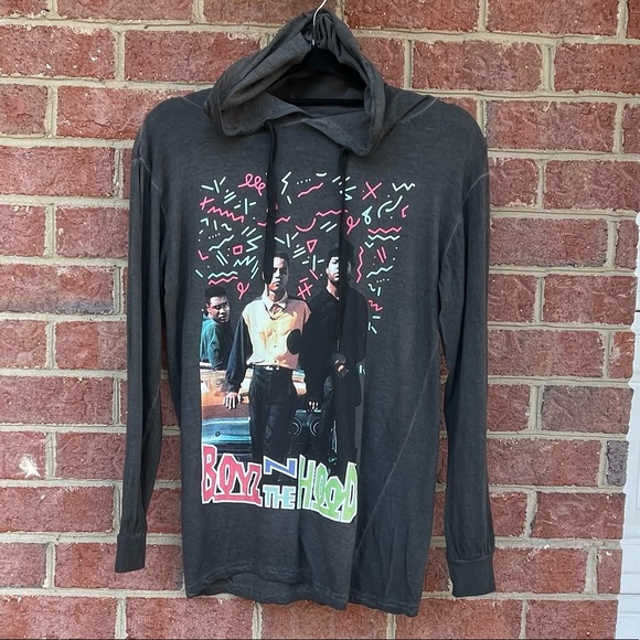 Black Boyz N The Hood Hoodie Tee Size Small - Picture 1 of 7